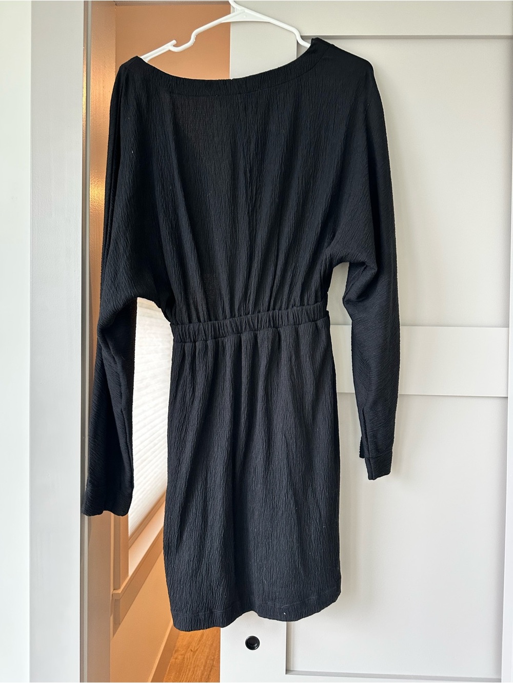 Free People Black Cutout Wrap Mini Dress - Picture 3 of 4